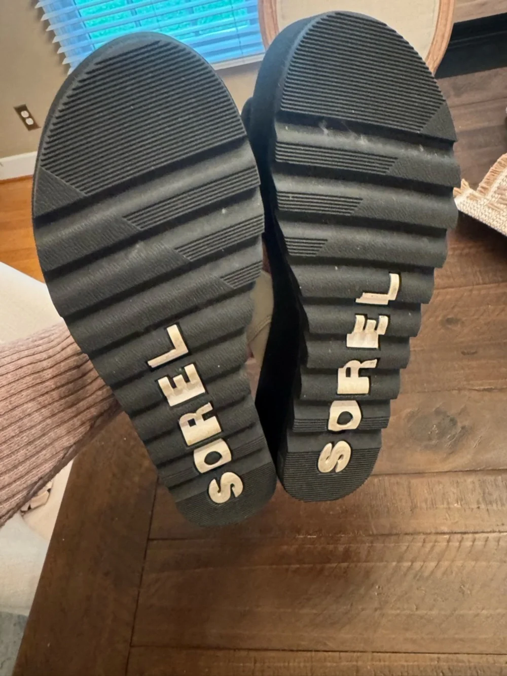 Sorel  Womens Cameron Puff Flatform Slide Sandal Sea Salt Sz 7 - Picture 3 of 10